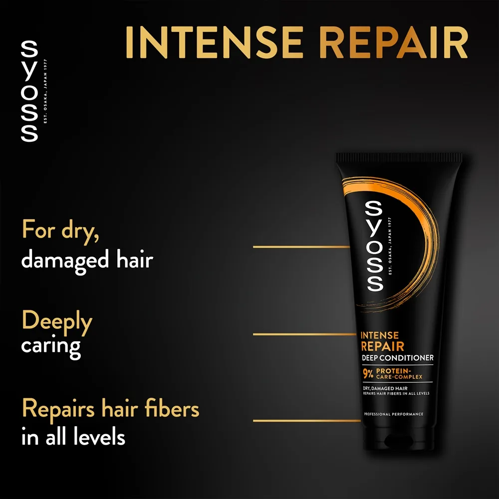 Syoss Intense Repair hiusbalsami hiusten katkeiluun 250 ml