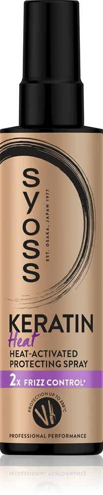 Syoss Keratin Heat Beskyttende spray Hårstyling med varmebeskyttelse 200 ml