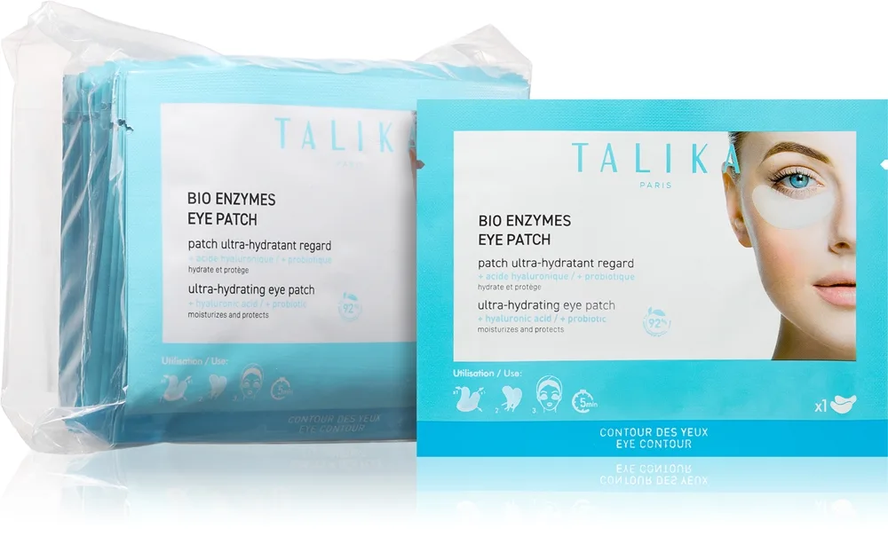 Talika Bio Enzymes Eye Patch Udglattende øjenmaske med probiotiske bakterier 30 stk.