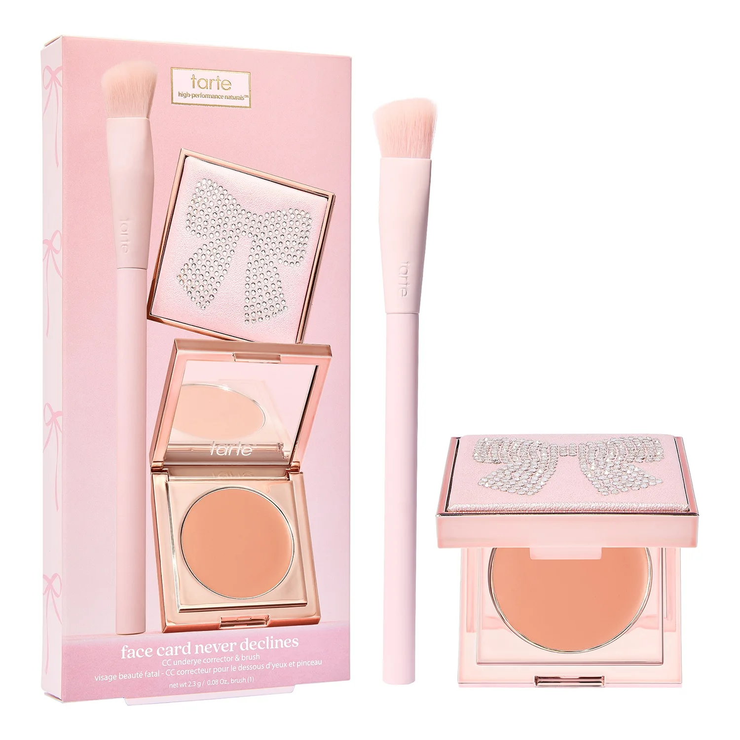 Tarte - Face Card Never Declines Cc Undereye & Brush - Concealersæt - Set Face Card Cc Medium-tan Ho26 - For Women