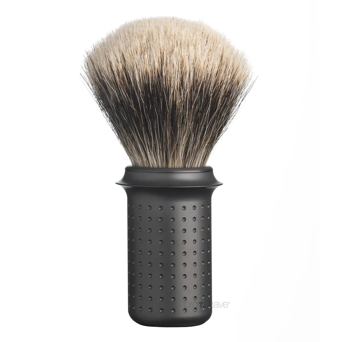 Tatara Razors Finest Badger Barberkost, Rustfrit stål - Dark