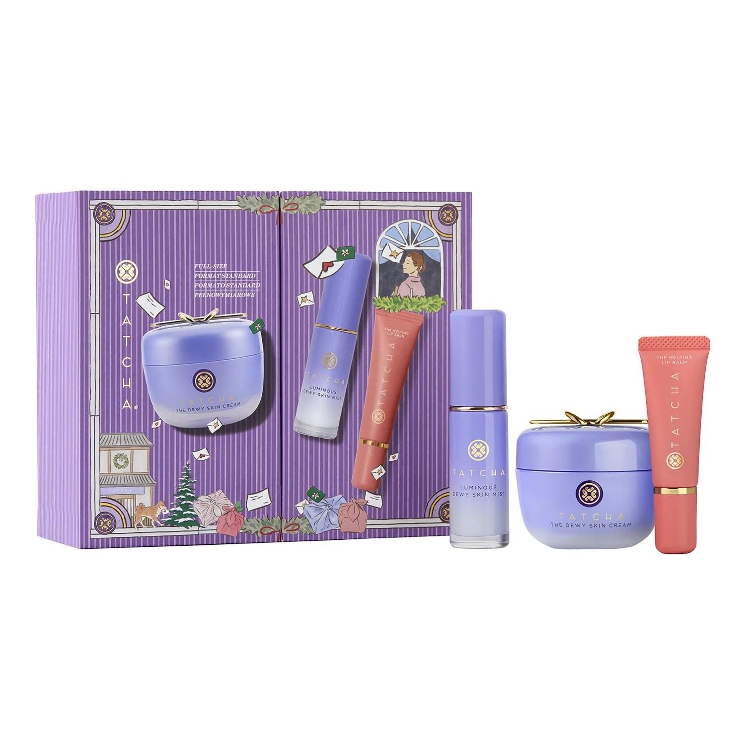 2026 Holiday Dewy Skin & Glossy Lips Set - Upptäcktsset