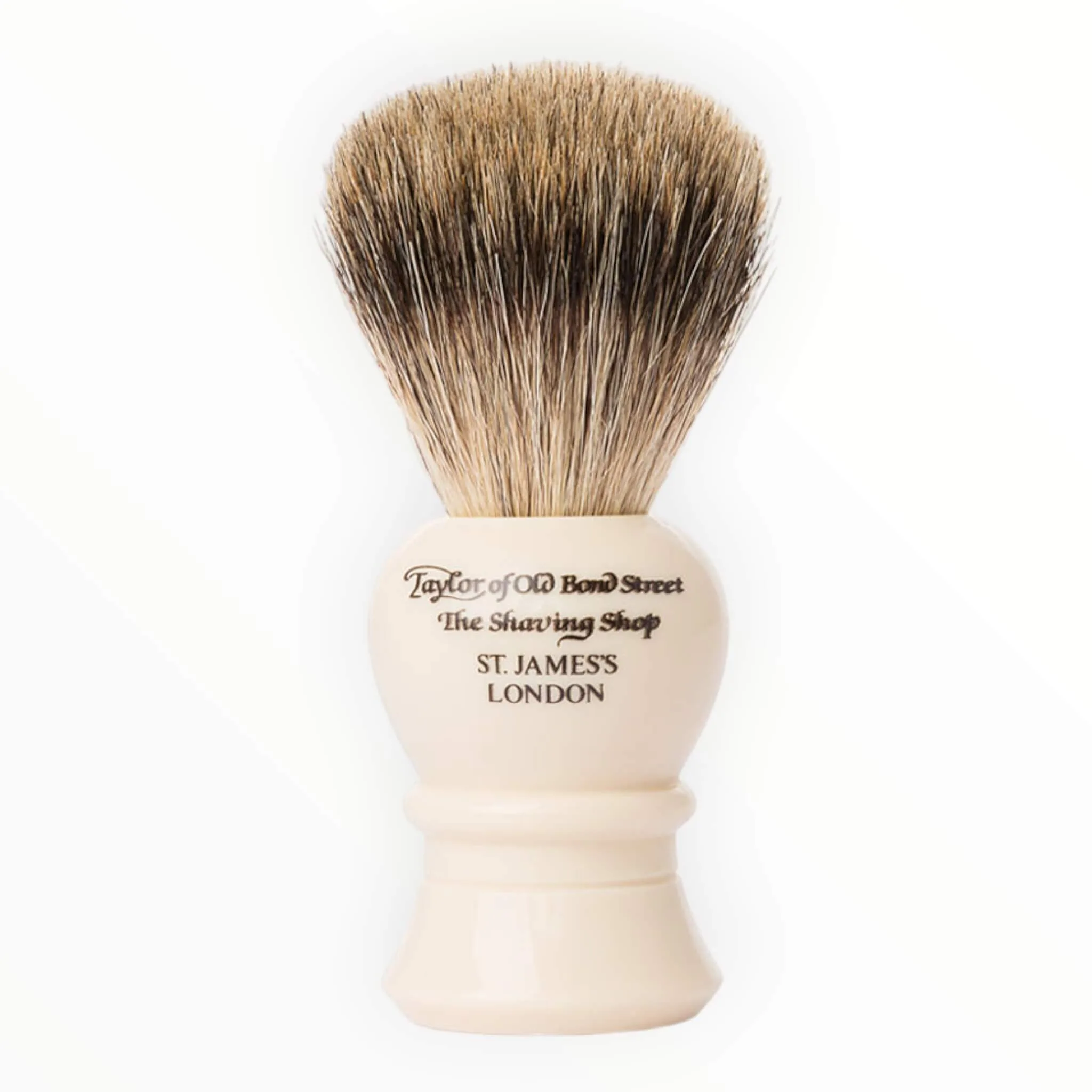 Taylor Of Old Bond Street Barberkost, Pure Badger, Traditional, M, Ivory
