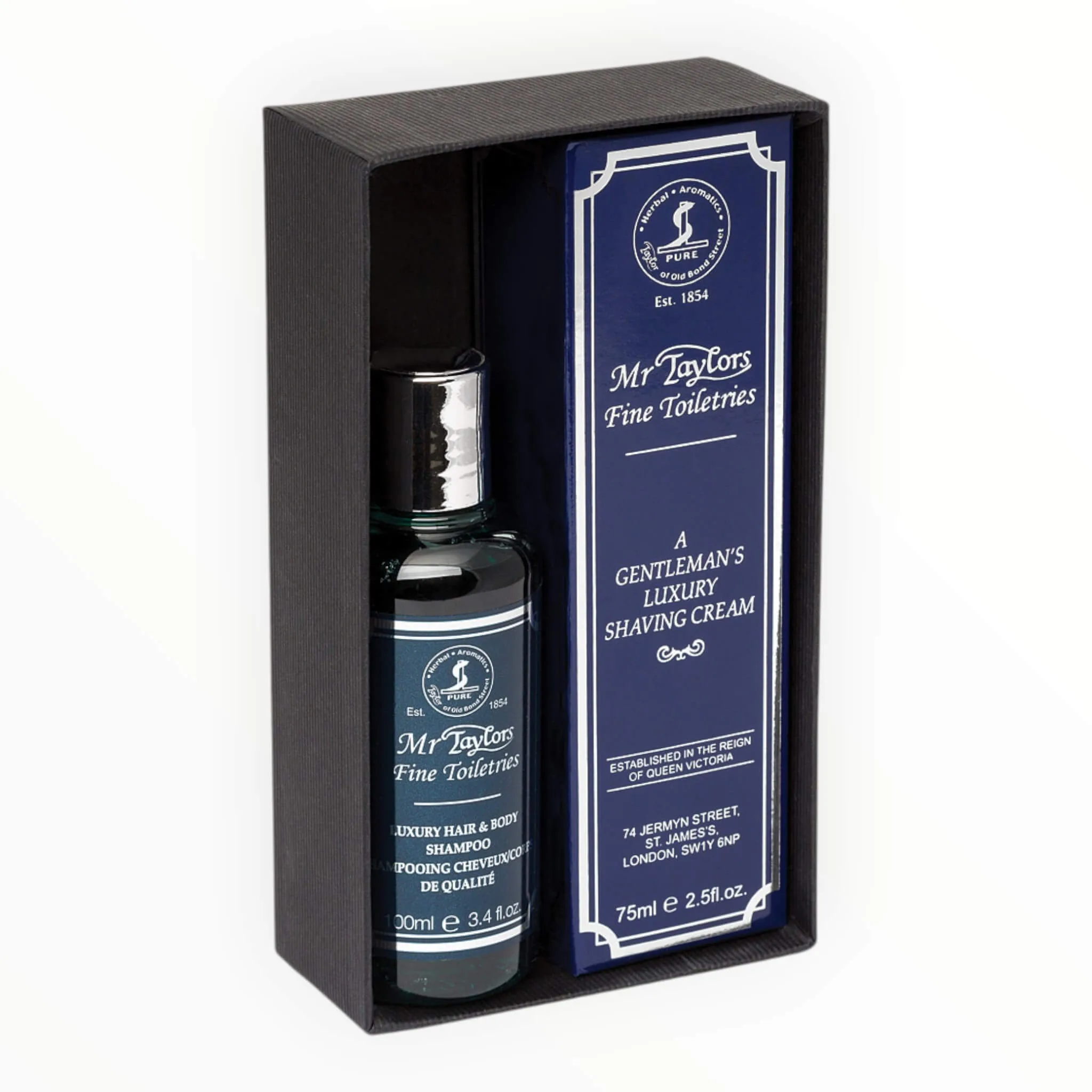 Taylor Of Old Bond Street Gavesæt med Barbercreme og Hår & Bodyshampoo, Mr. Taylor