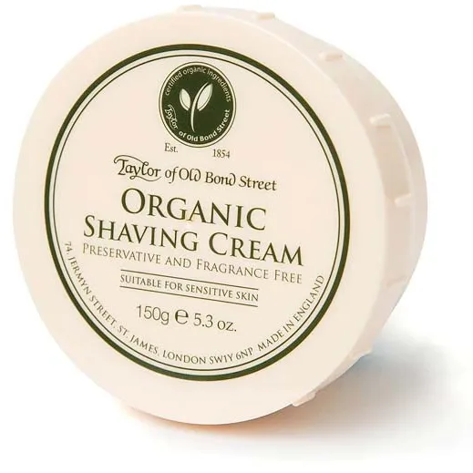 Taylor of Old Bond Street Organic Shaving Cream Bowl 150 g