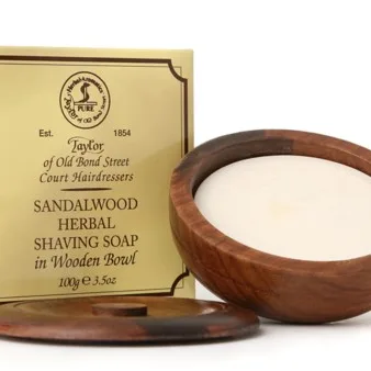 Taylor of Old Bond Street Barbersæbe i Træskål - Sandalwood (100 g)