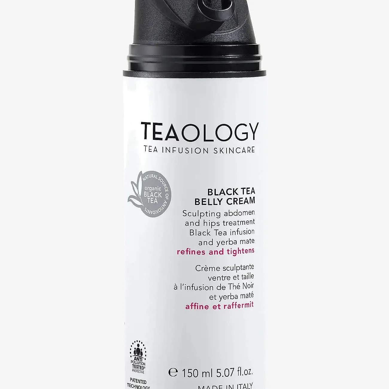 Teaology Body Black Tea Flat Belly Cream Kräm för att bli smal 150 ml