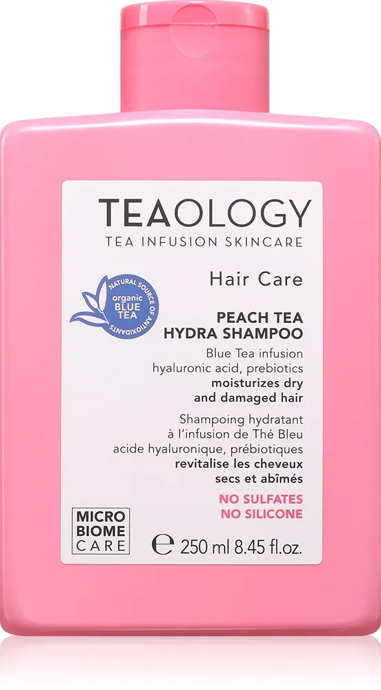 Teaology Peach Tea Hydra Shampoo Fuktgivande schampo för att förstärka slitet hår 250 ml