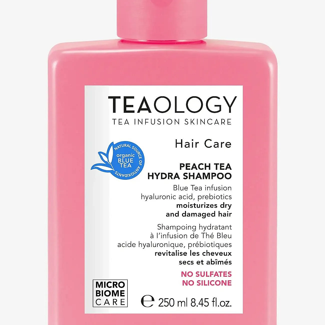 Teaology Peach Tea Hydra Shampoo kosteuttava shampoo vaurioituneiden hiusten vahvistamiseen 250 ml
