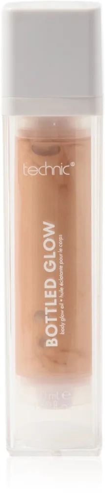 Technic Cosmetics Bottled Glow skinnende bronzerende olie til krop Skygge Sunset Bronze 50 ml