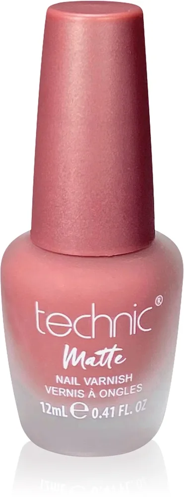 Technic Cosmetics Matte Nail Varnish Langtidsholdbar neglelak med mat effekt Skygge Starkers 12 ml