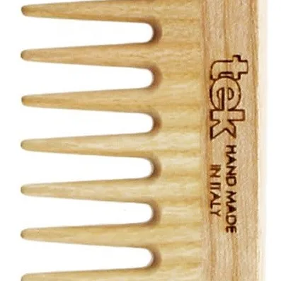Tek Medium Sized Wooden Comb With Wide Teeth