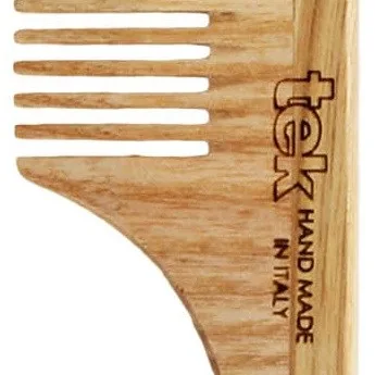 Tek Wooden Detangling Comb With Handle Medium Sized Teeth