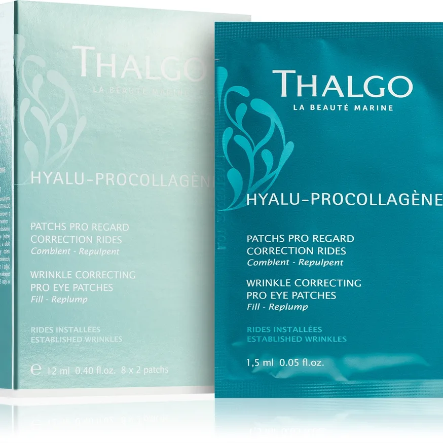 Thalgo Hyalu-Procollagen Wrinkle Correcting Pro Eye Patches Mjukgörande ögonmask 8x2 st.
