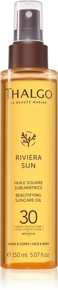 Thalgo Riviera Sun Beautyfying Suncare Oil SPF30 Forstærkning af tan og nærende tørolie SPF 30 150 ml