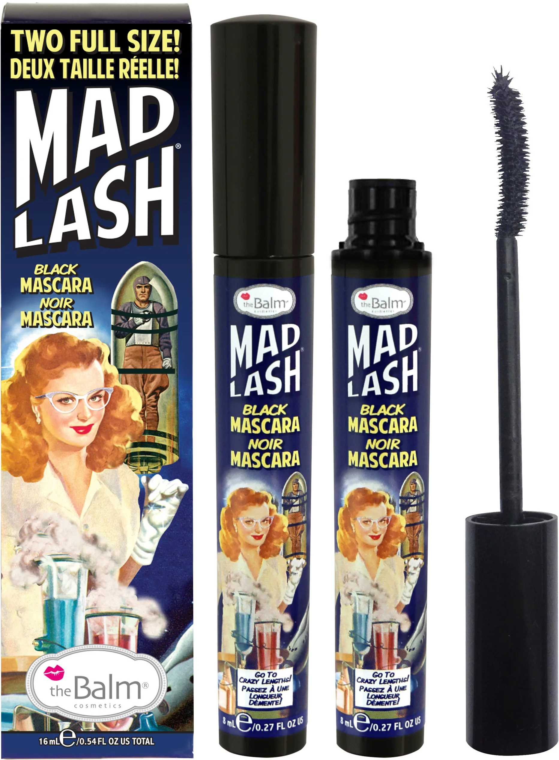 the Balm Mad Lash Black Mascara Full Size Duo Set