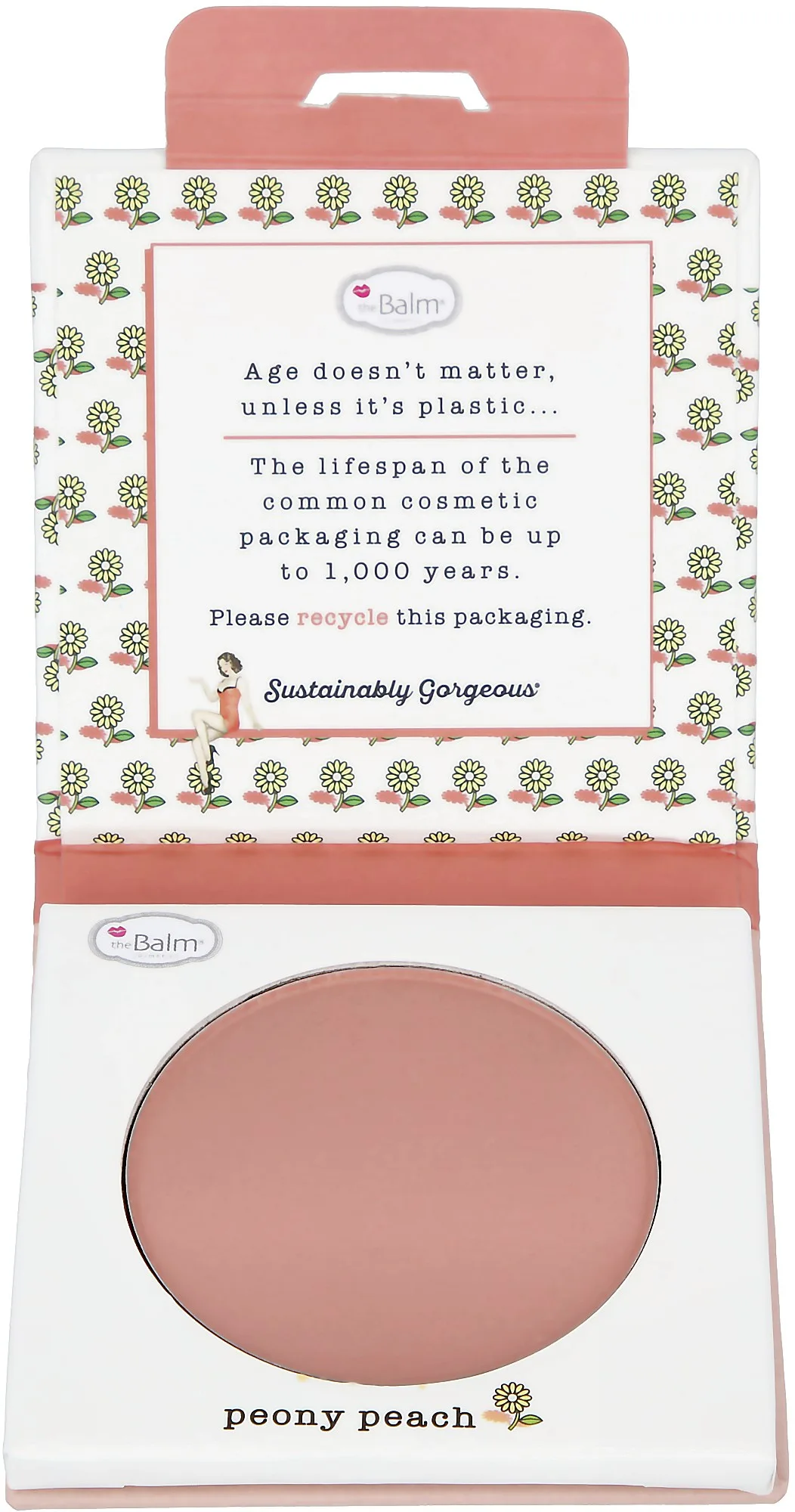 the Balm Sustainably Gorgeous Botanical Blush Single Blush Peony