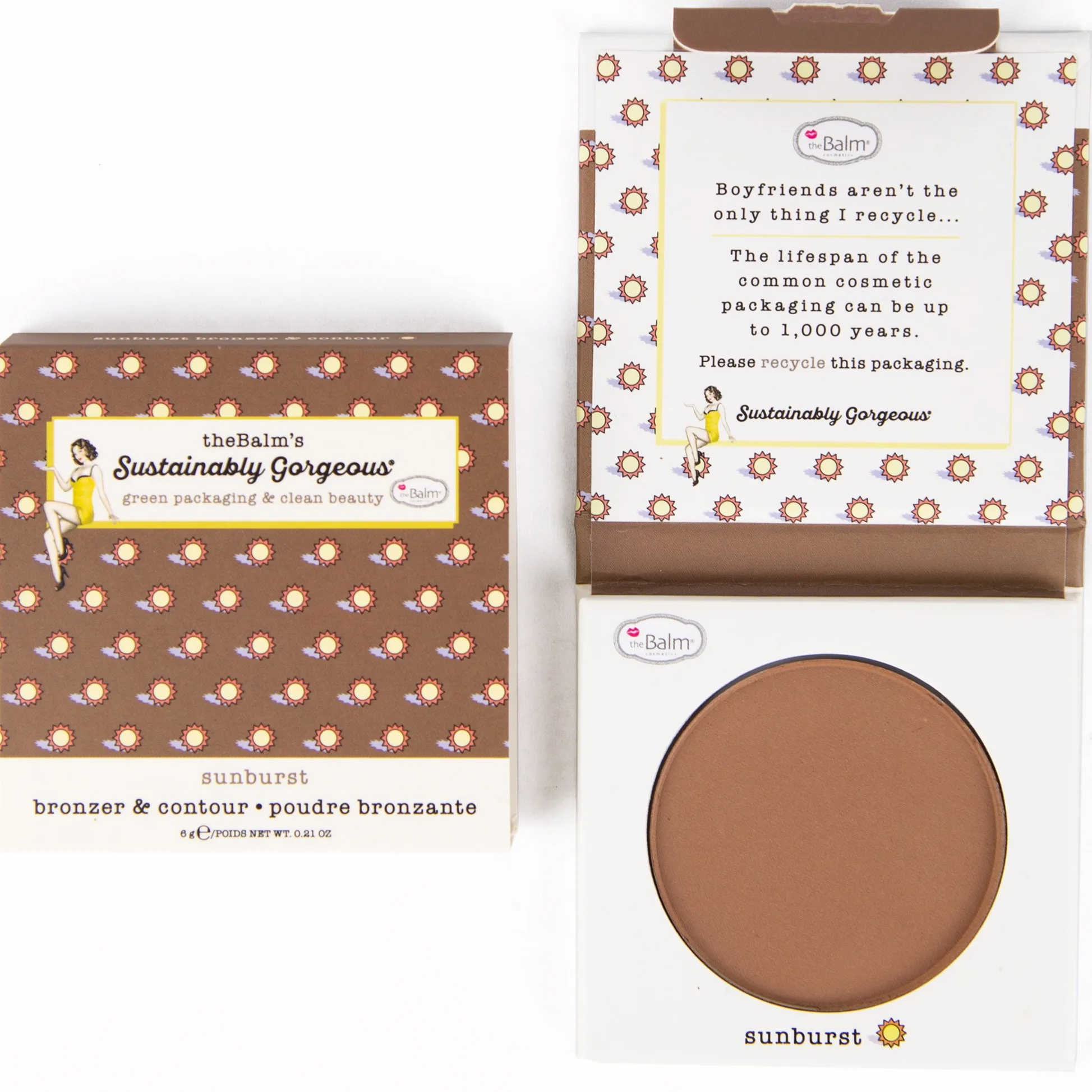 the Balm Sustainably Gorgeous Bronzer & Contour Single Bronzer Su