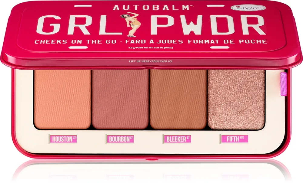 theBalm Autobalm Grl Pwdr Rouge palette Med highlighter 8 g