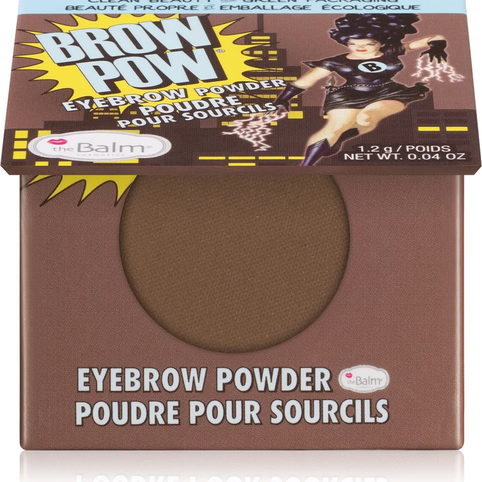theBalm Browpow® Eyebrow Powder in a Practical Magnetic Case Skugga Light Brown 1,2 g