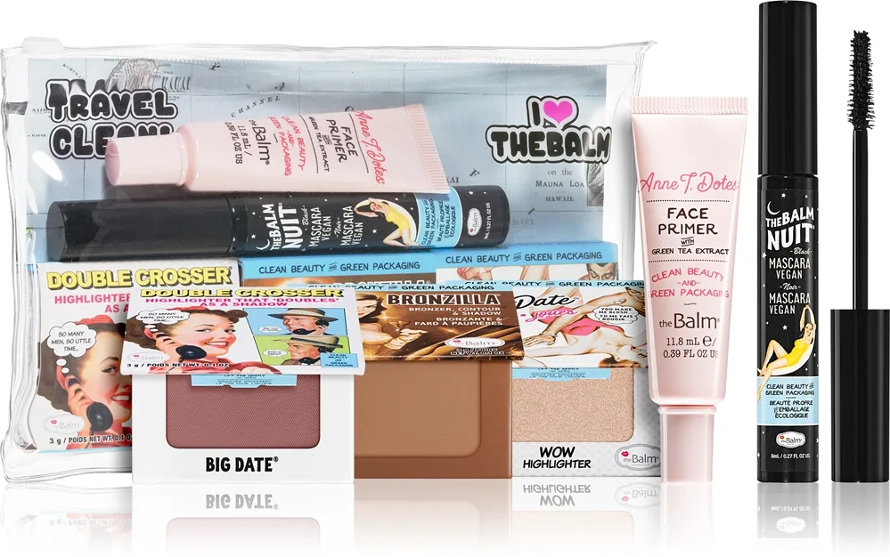 theBalm Clean & Green Travel Kit matkasarja täydelliseen ulkonäköön