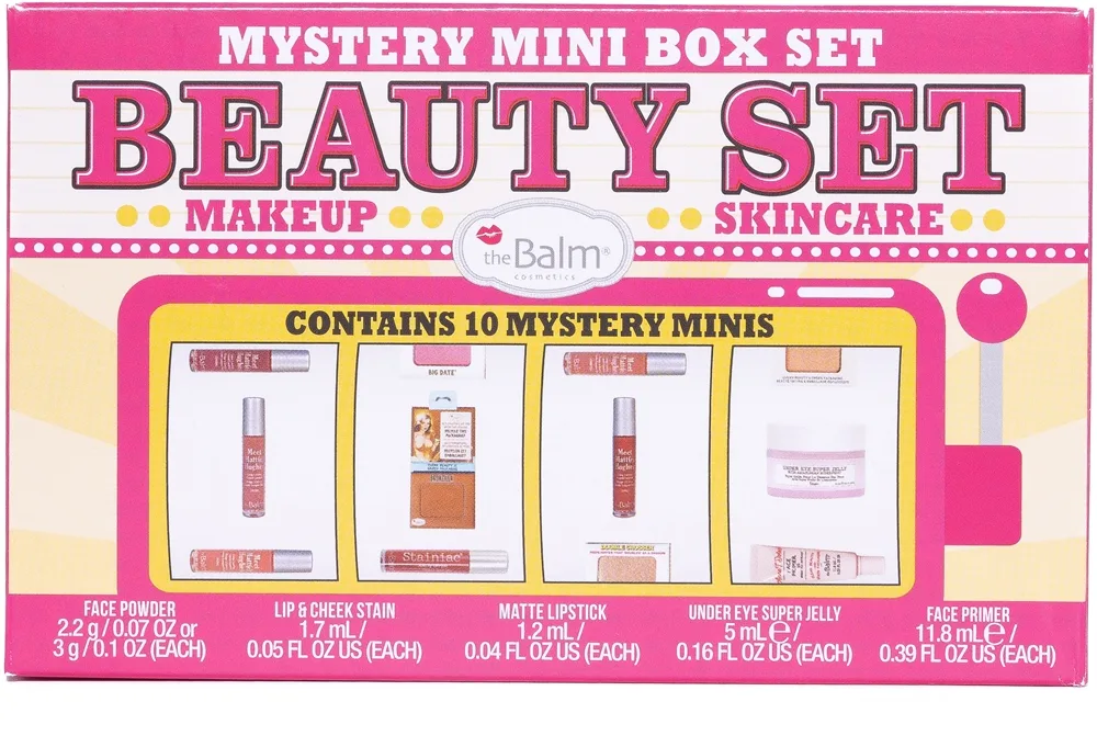 theBalm Mystery Mini Box Beauty Set mysteerilaatikko naisille