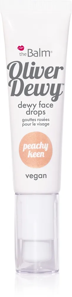 theBalm Oliver Dewy Face Drops Flydende highlighter Skygge Peachy Keen 28 ml