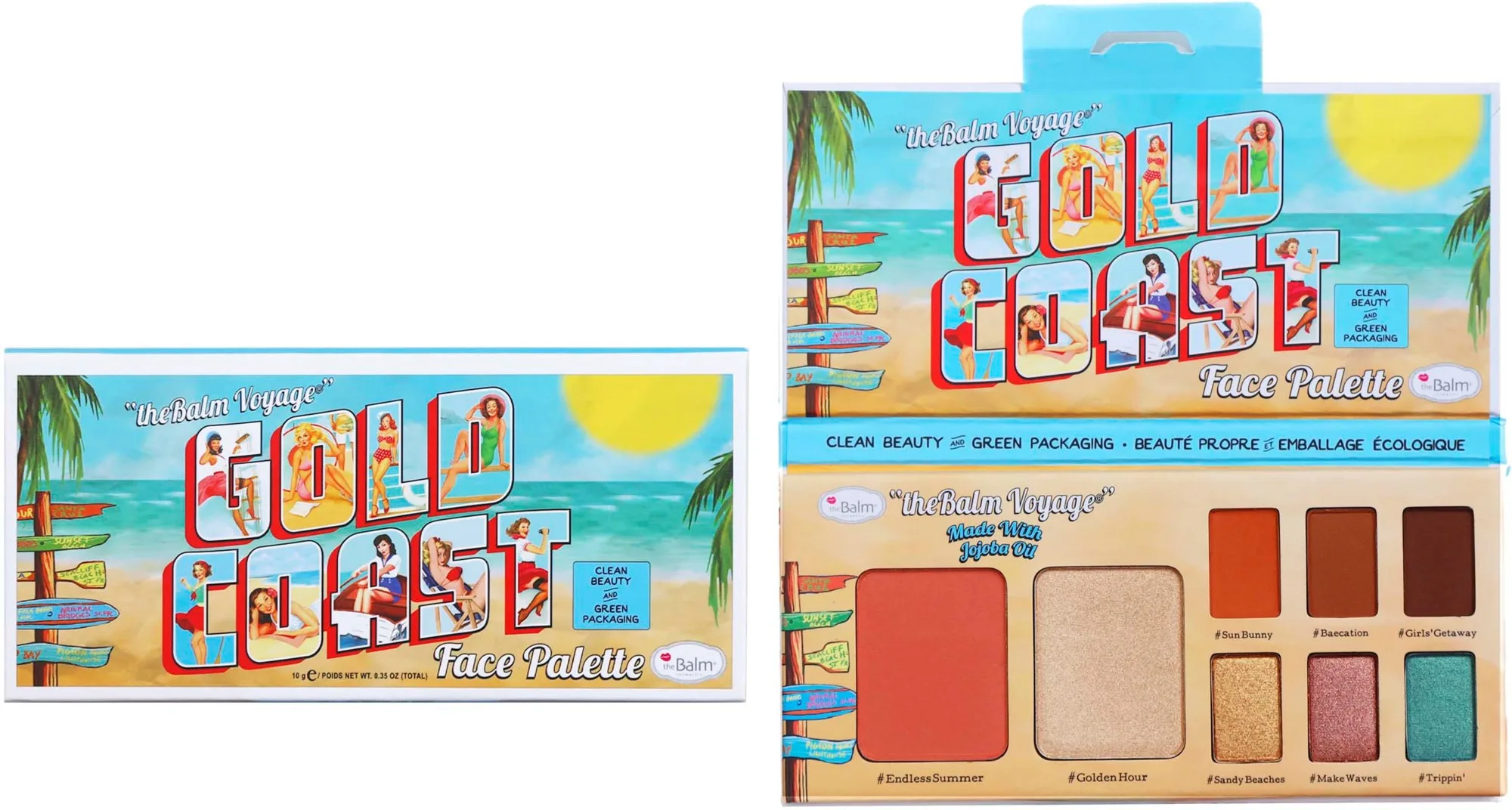 the Balm theBalm Voyage Gold Coast Face Palette