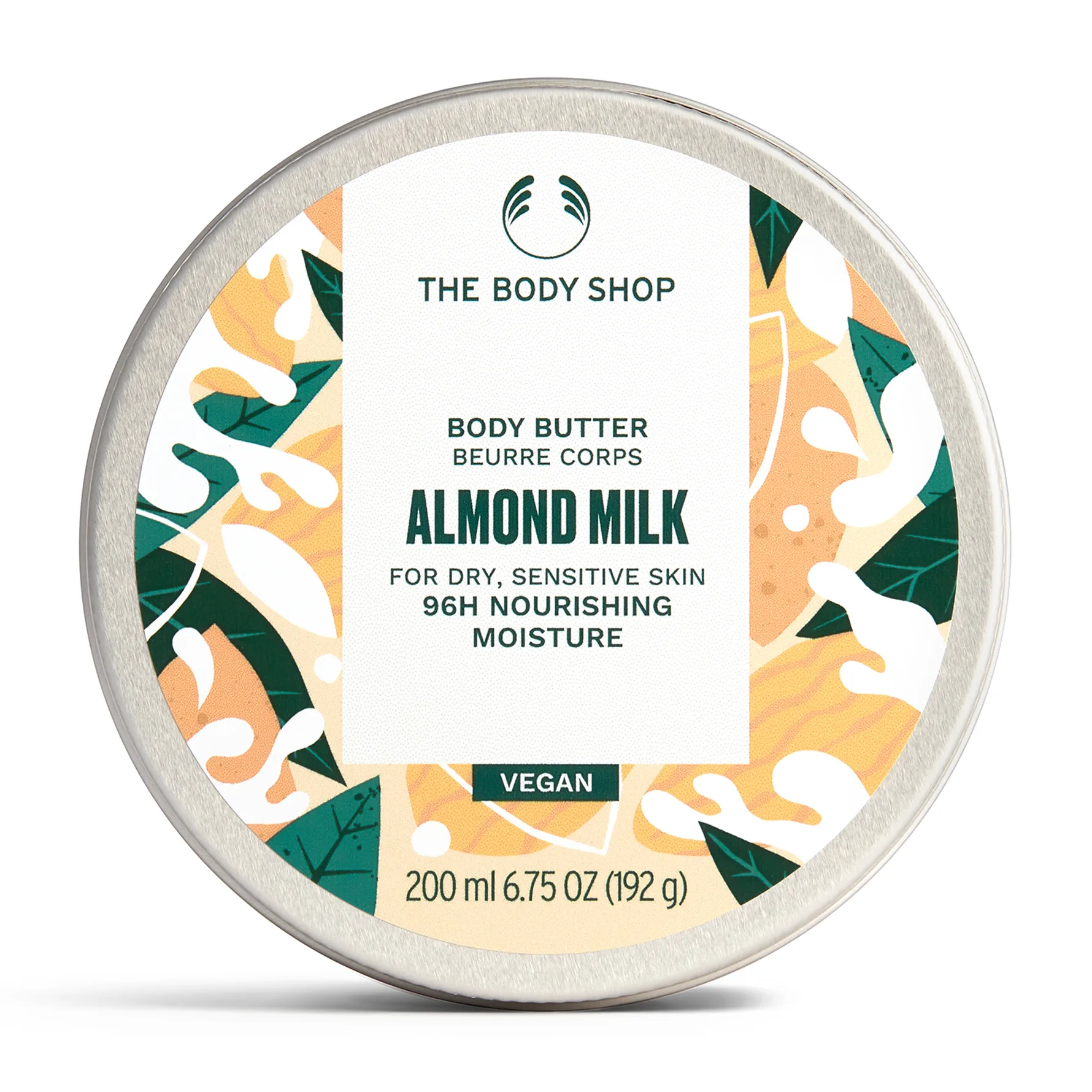 The Body Shop Almond Milk Body Butter vartalovoi ravitseva vaikutus 200 ml