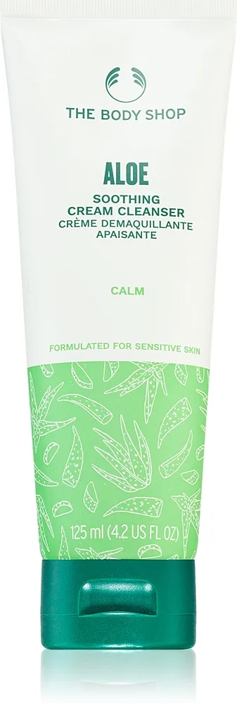 The Body Shop Aloe Soothing Cream Cleanser Rensemælk med udglattende effekt 125 ml