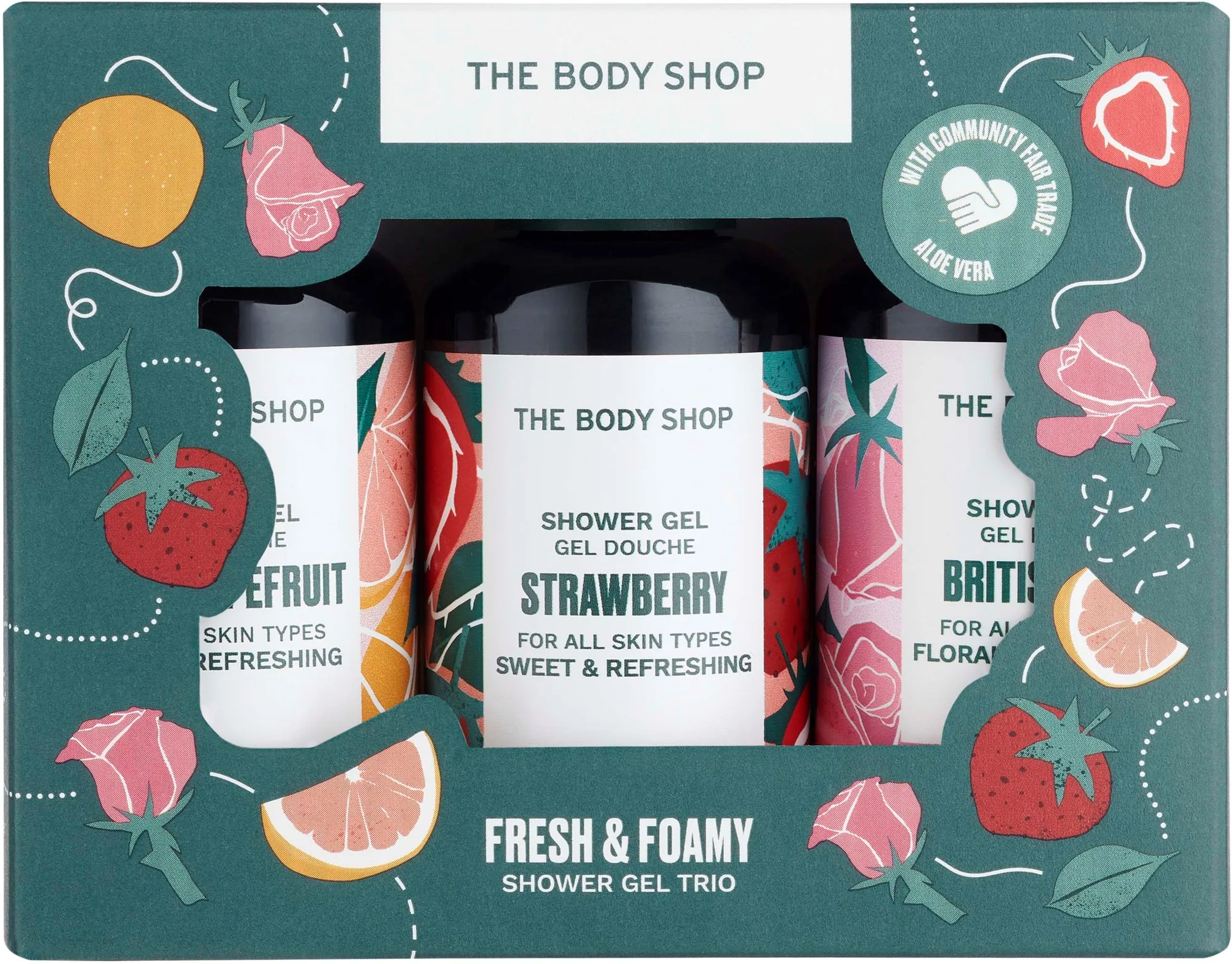 The Body Shop Fresh & Foamy Shower Gel Trio