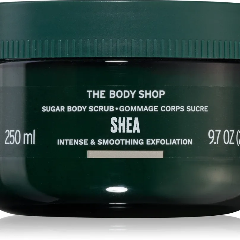 The Body Shop Shea Body Scrub Sukker kropsskrub Med sheasmør 250 ml