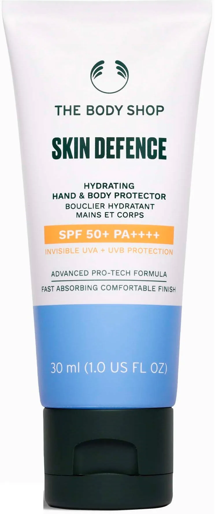 The Body Shop Skin Defence Hydrating Hand & Body Protector SPF 50+ PA++++ 30 ml