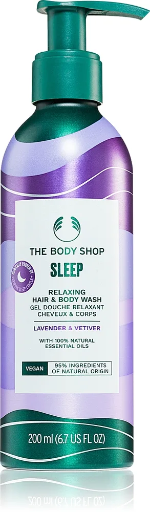 The Body Shop Lavender & Vetiver Wellness Sleep Relaxing Hair & Body Wash 200 ml