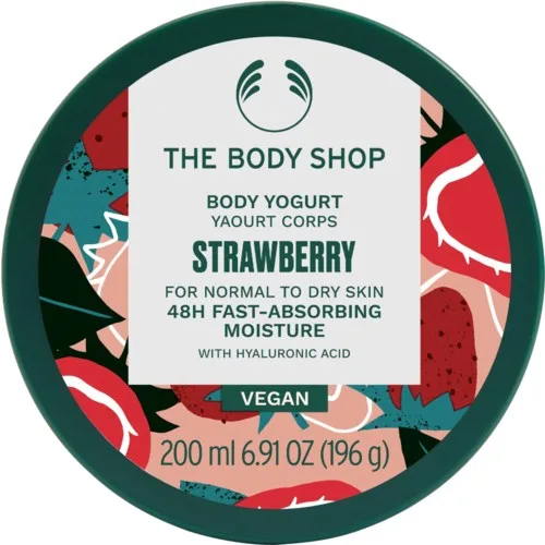 The Body Shop Strawberry Body Yogurt Kropps-yoghurt Med doft av jordgubbar 200 ml