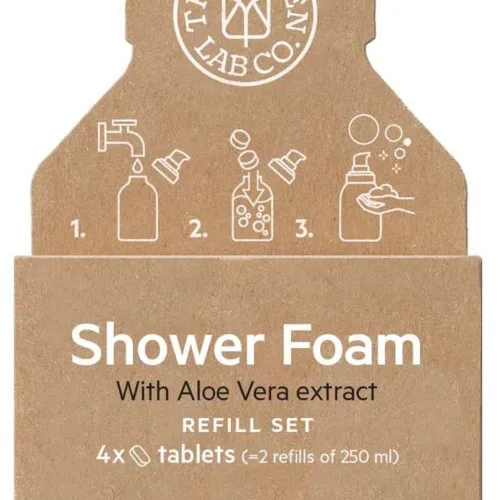 The Green Lab Co. Refill Shower Foam Eucalyptus & Vanilla 4x125ml