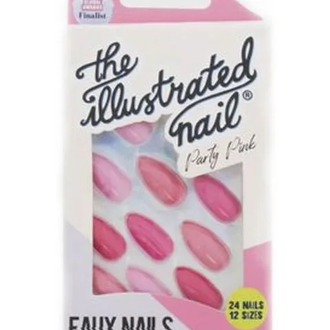 The Illustrated Nail Party Pink Faux Nails 24 stk.