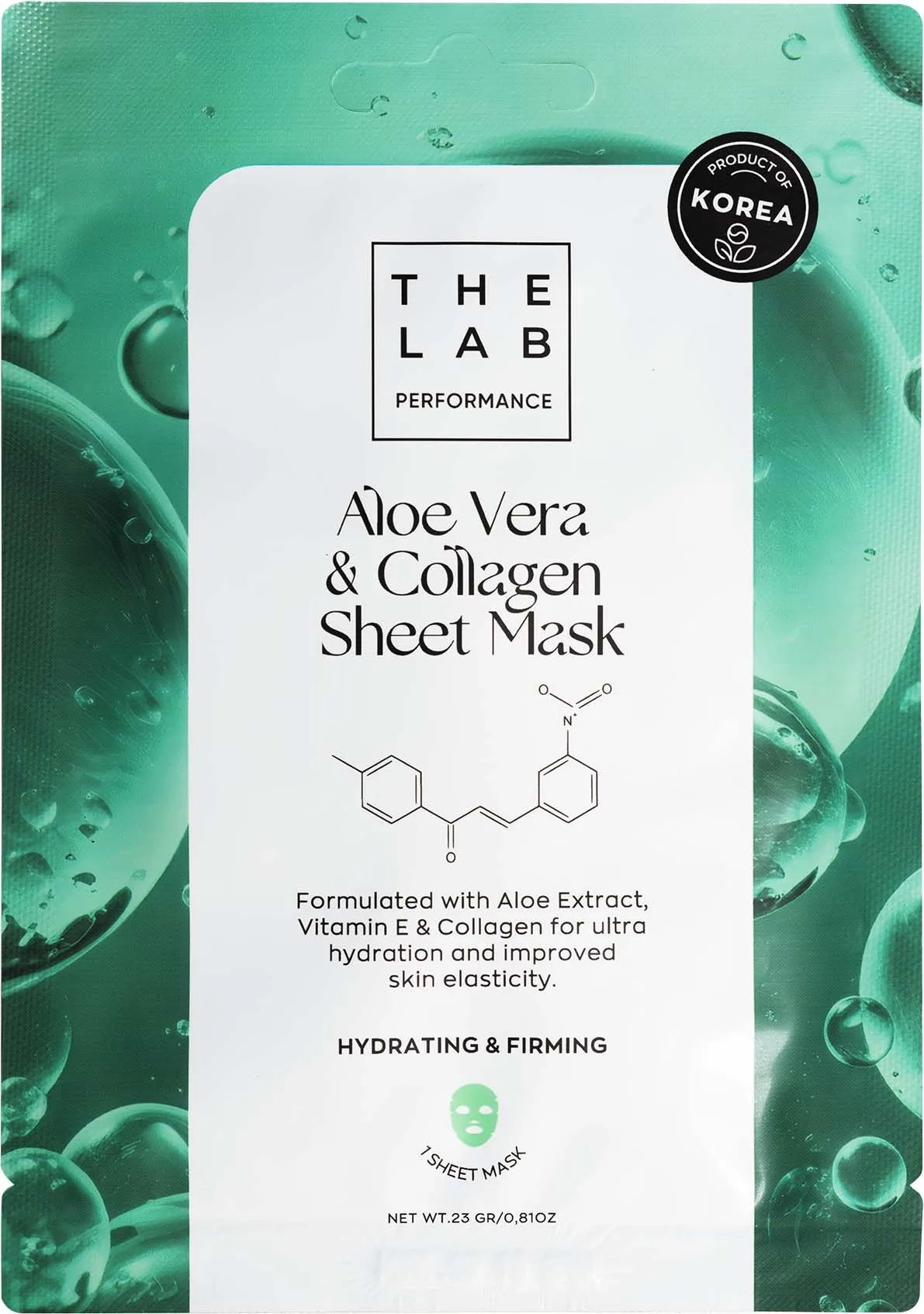 The Lab Performance Aloe Vera & Collagen Sheet Mask 23g