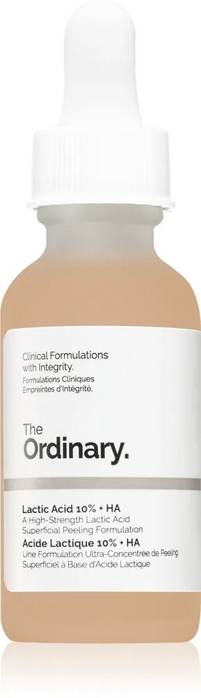 The Ordinary Lactic Acid 10% + HA utslätade exfolierande serum 30 ml