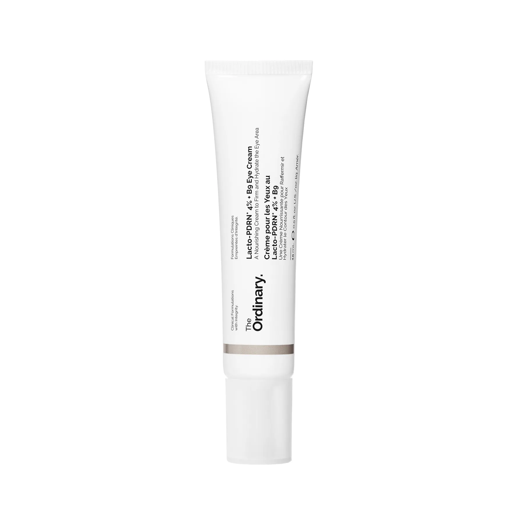 The Ordinary Lacto-PDRN* 4% + B9 Eye Cream Mjukgörande ögonkräm Mot rynkor i området runt ögonen 15 ml