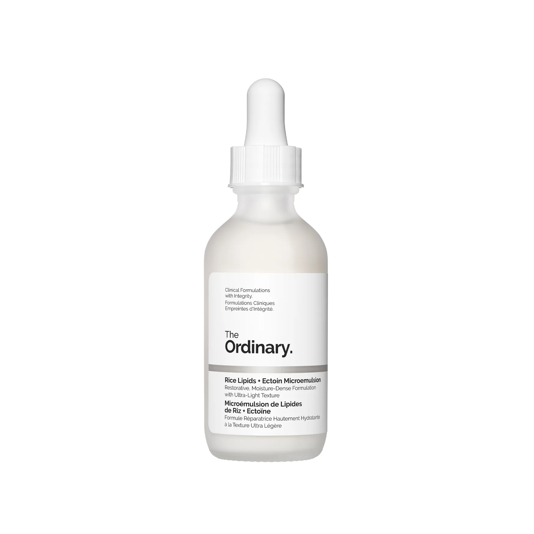The Ordinary Rice Lipids + Ectoin Microemulsion Lätt återfuktande emulsion med lindrande effekt 60 ml