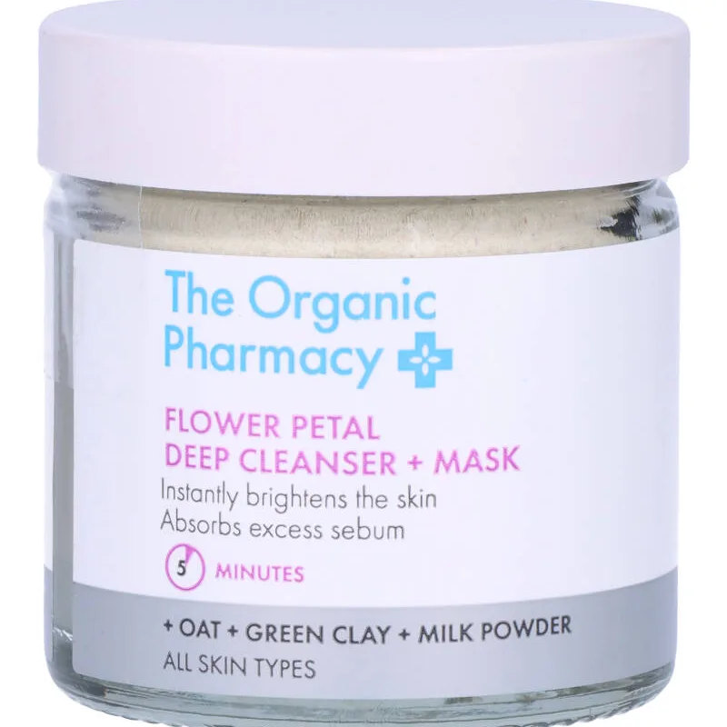 The Organic Pharmacy Flower Petal Deep Cleanser + Mask 40 ml