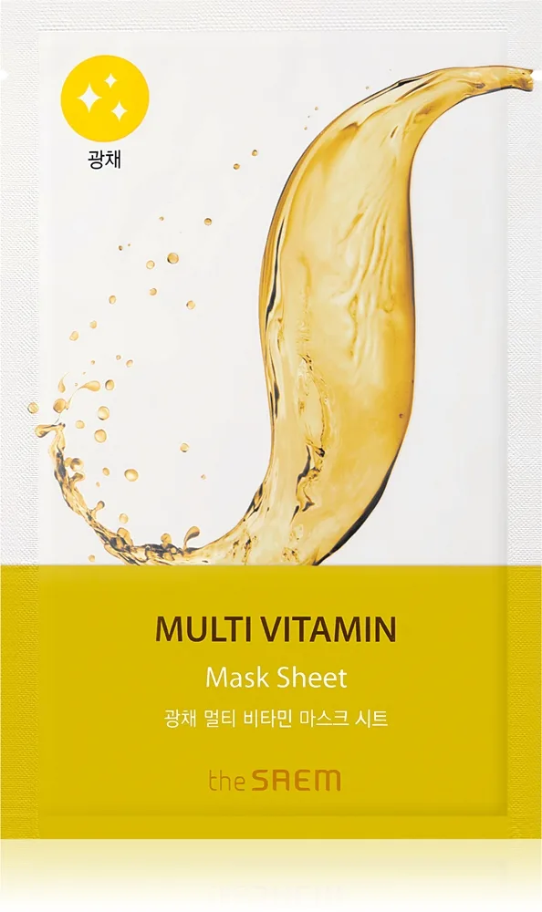 The Saem Bio Solution Multi Vitamin Uppljusande och vitaliserande arkmask 20 g