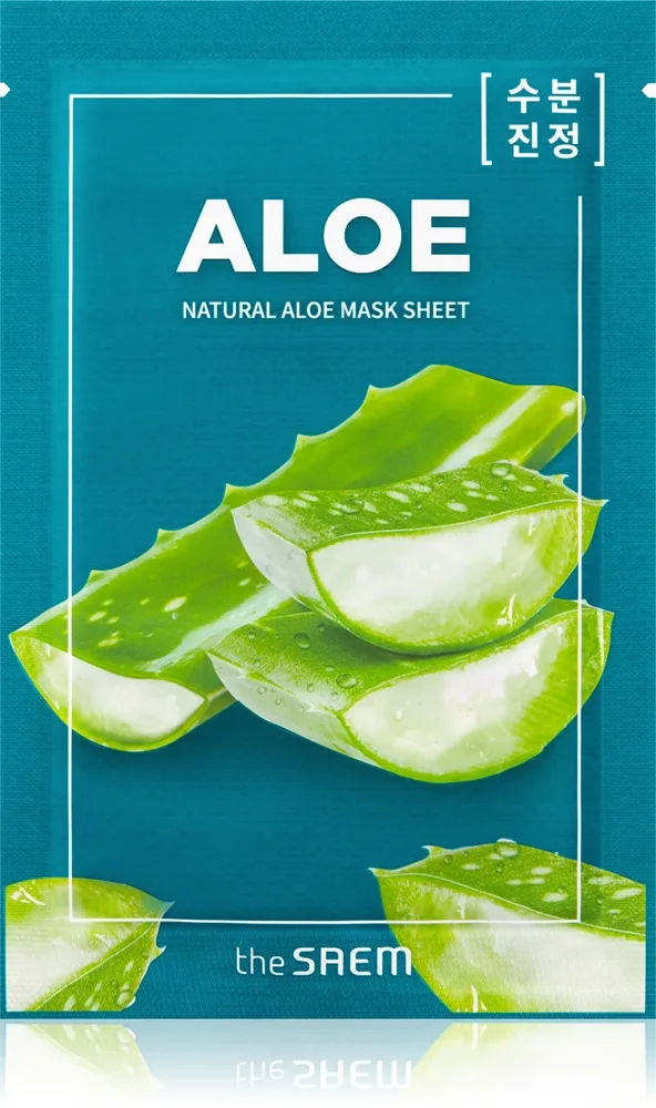 The Saem Natural Mask Sheet Aloe Fuktgivande och lugnande arkmask 21 ml