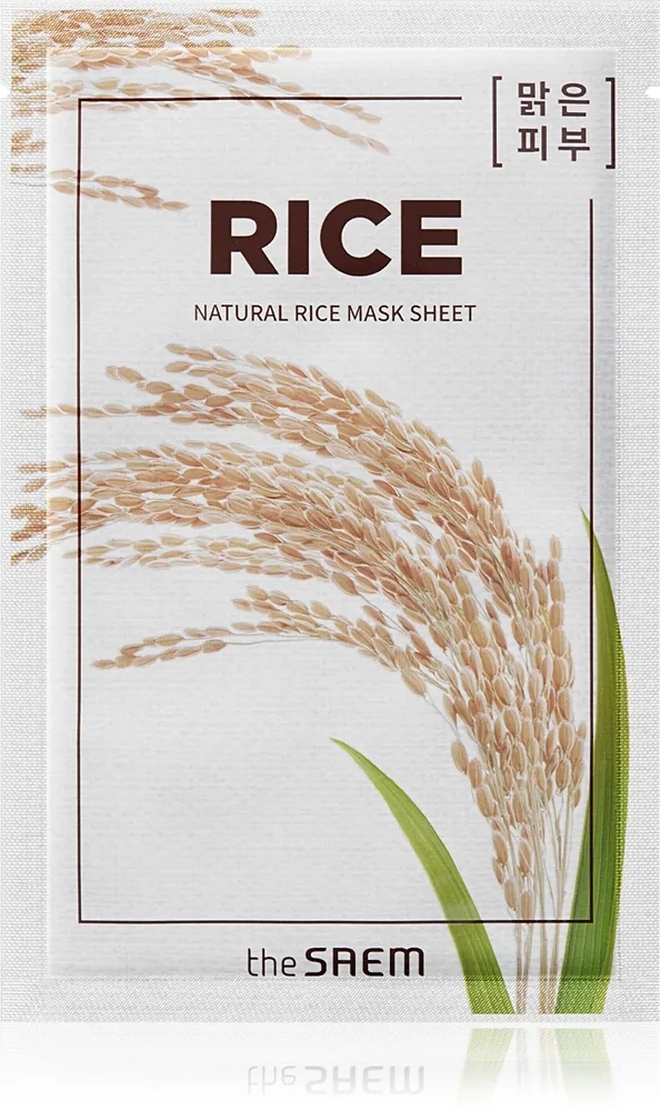 The Saem Natural Mask Sheet Rice Fuktgivande och mjukgörande arkmask 21 ml