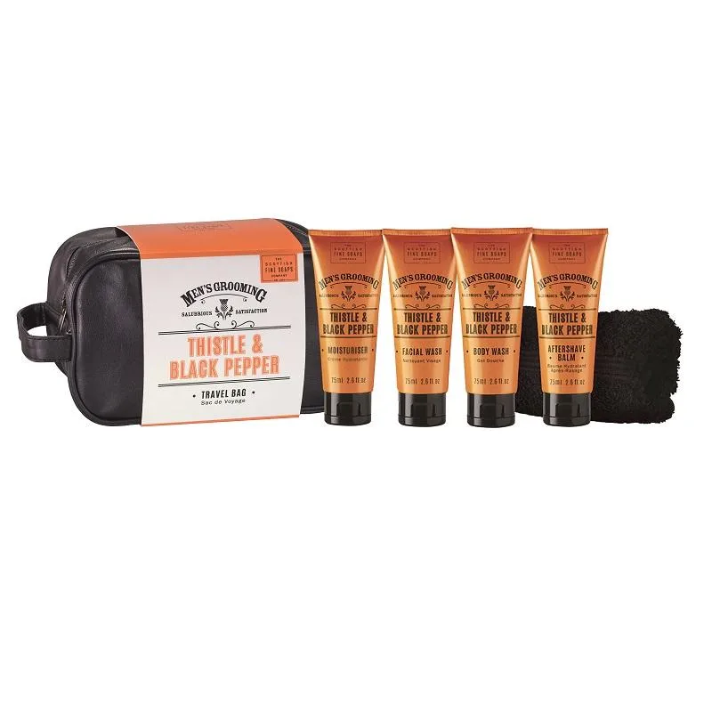 Scottish Fine Soaps Thistle & Black Pepper Travel Bag