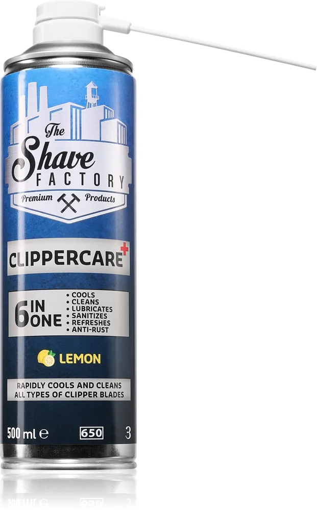 The Shave Factory Clippercare 6 in 1 Spray til barberskrabere 500 ml
