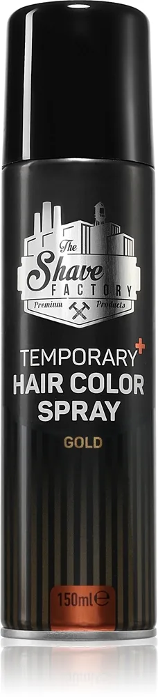 The Shave Factory Temporary Hair Color Spray hiussuihke sävy Black 150 ml