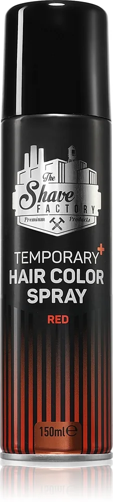 The Shave Factory Temporary Hair Color Spray hiussuihke sävy Red 150 ml