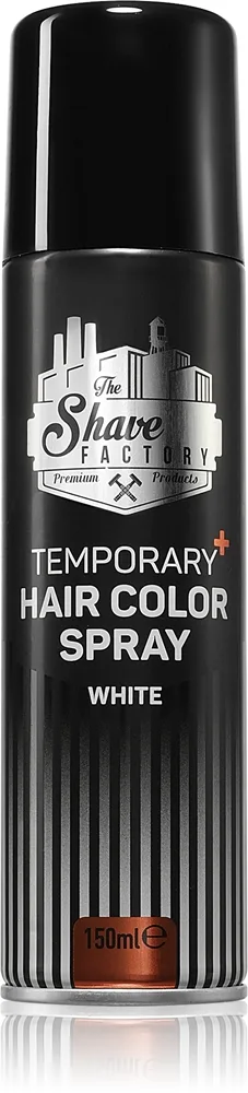 The Shave Factory Temporary Hair Color Spray hiussuihke sävy White 150 ml